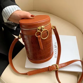 mini Cylindrical PU Leather Crossbody Bags For Women 2020 Stone pattern Shoulder Messenger Bag Travel handbag сумка женская
mini Cylindrical PU Leather Crossbody Bags For Women 2020 Stone pattern Shoulder Messenger Bag Travel handbag сумка женская