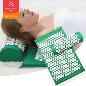 Acupressure Massager Mat Relaxation Relief Stress Tension Body Yoga Relieve Body Stress Pain Spike Cushion Mat w Pillow&Bag
Acupressure Massager Mat Relaxation Relief Stress Tension Body Yoga Relieve Body Stress Pain Spike Cushion Mat w Pillow&Bag