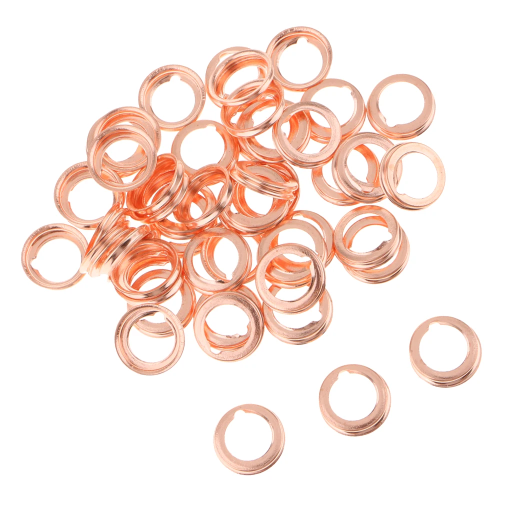 LOT OF 50 COPPER METAL OIL DRAIN PLUG WASHERS GASKETS For NISSAN12MM LOT OF 50 COPPER METAL OIL DRAIN PLUG WASHERS GASKETS For NISSAN12MM