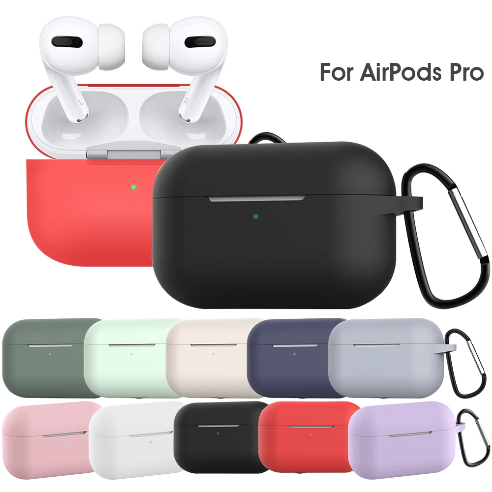 New-Arrival Colorful High Quality Silicone Cover for Airpods Pro Case Wireless Earphone Skin Accessories for Apple Airpods Pro
New-Arrival Colorful High Quality Silicone Cover for Airpods Pro Case Wireless Earphone Skin Accessories for Apple Airpods Pro
