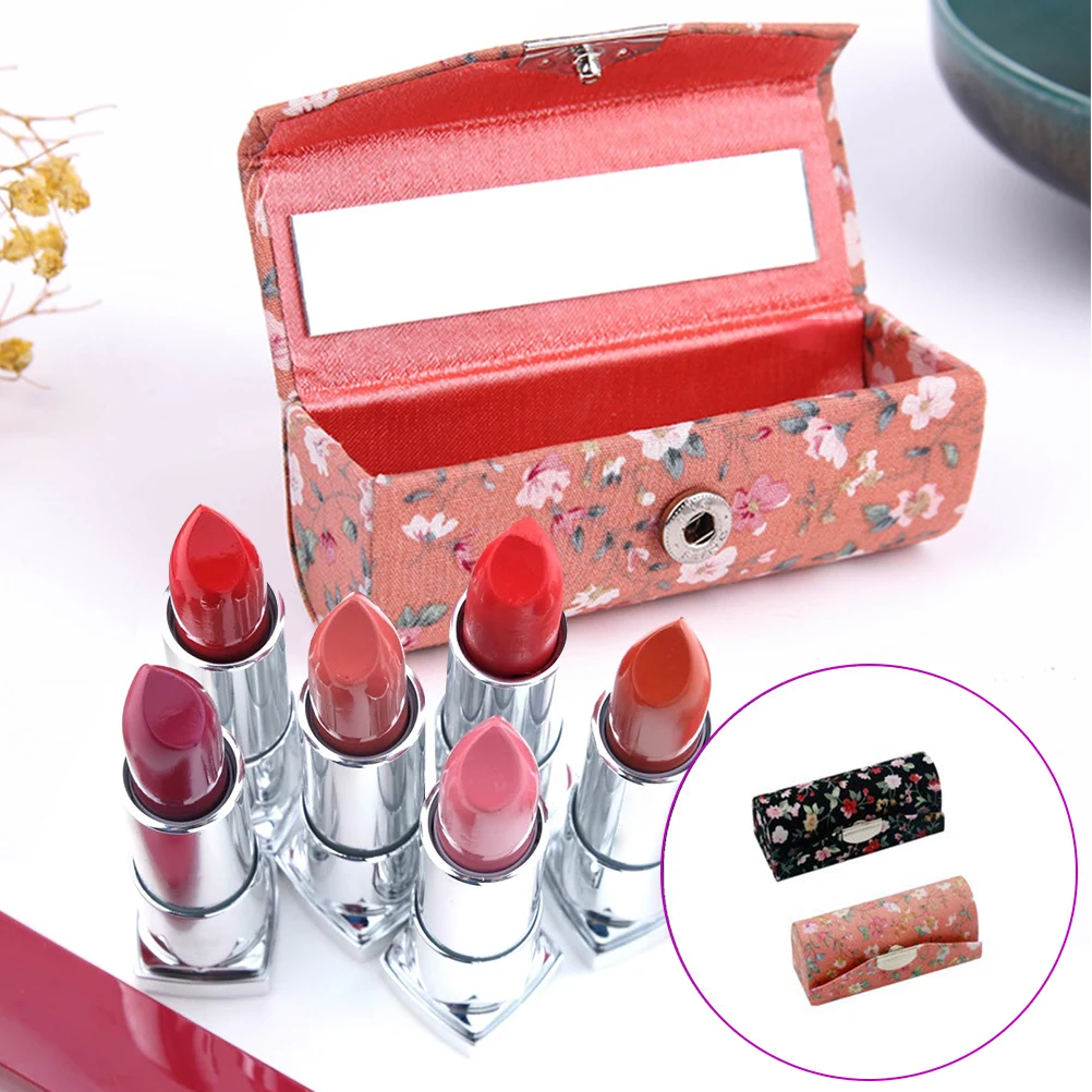2Pcs Floral Lipstick Cosmetic Case Retro Embroidered Flower Design Box With Mirror Makeup Bag Travel Organizer Female Wash Bags
2Pcs Floral Lipstick Cosmetic Case Retro Embroidered Flower Design Box With Mirror Makeup Bag Travel Organizer Female Wash Bags