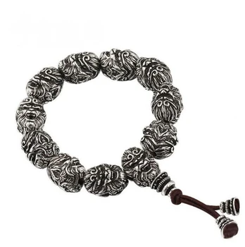 Dasheng Rosary Bracelet Buddha Bead Bracelet Silver Monkey Head Men's Vintage Wholesale Titian
Dasheng Rosary Bracelet Buddha Bead Bracelet Silver Monkey Head Men's Vintage Wholesale Titian