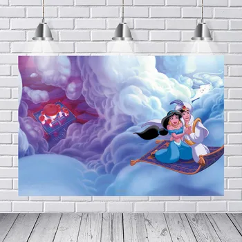 Aladdin Jasmine Princess Backdrop for Photo Studio Turquoise Purple Girls Birthday Party Backgrounds Custom 7x5FT Vinyl
Aladdin Jasmine Princess Backdrop for Photo Studio Turquoise Purple Girls Birthday Party Backgrounds Custom 7x5FT Vinyl