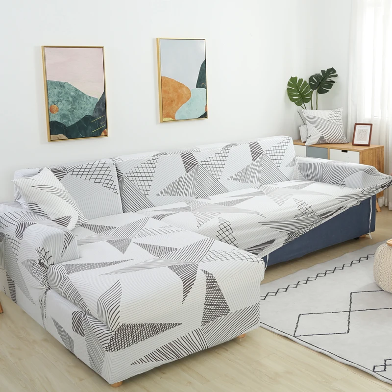 Elastic sofa cover set for living room towel Slip-resistant covers pets strech Slipcover | Дом и сад