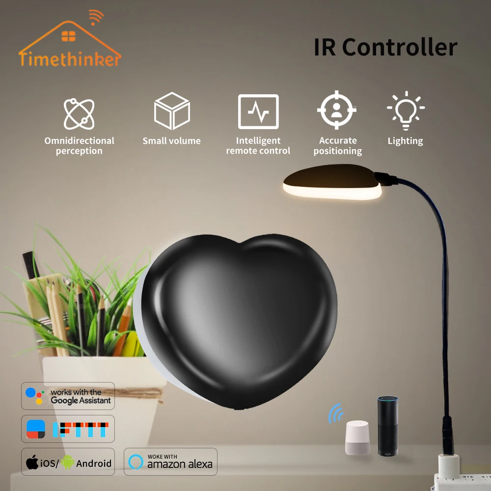 Timethinker Tuya Illuminated IR Remote Control Smart Home Controller for Alexa Google Home Portable LED Light Timing Control
Timethinker Tuya Illuminated IR Remote Control Smart Home Controller for Alexa Google Home Portable LED Light Timing Control