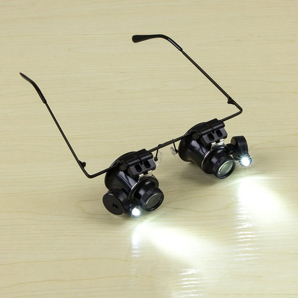 Led Double Eye Repair Magnifier Glasses Mini Loupe Lens Magnifying Glas With Led Light Watch Jeweler Microscope
Led Double Eye Repair Magnifier Glasses Mini Loupe Lens Magnifying Glas With Led Light Watch Jeweler Microscope