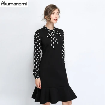 2020 spring autumn black dresses with collar large size 5xl 4xl xxxl a-line long sleeve business dress for party women office
2020 spring autumn black dresses with collar large size 5xl 4xl xxxl a-line long sleeve business dress for party women office