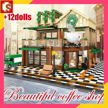 SEMBO BLOCK Leisure coffee house lighting City architecture street view 2059PCS Advanced Model building block construction toy
SEMBO BLOCK Leisure coffee house lighting City architecture street view 2059PCS Advanced Model building block construction toy