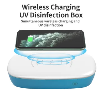UV Mobile Phone Wireless Charging Sterilizer Multi-Function Masks Sterilization Ultraviolet UV Nail Sterilization Container
UV Mobile Phone Wireless Charging Sterilizer Multi-Function Masks Sterilization Ultraviolet UV Nail Sterilization Container