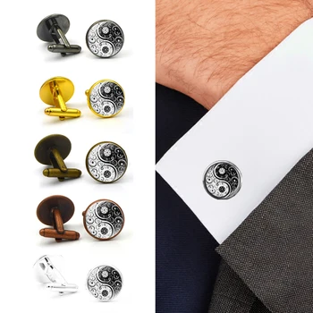 Hot Selling Fashion Handmade Cufflink Wholesale Yinyang Skulls Wicca Gifts Cabochon Witchcraft High Quality Cufflink Jewelry
Hot Selling Fashion Handmade Cufflink Wholesale Yinyang Skulls Wicca Gifts Cabochon Witchcraft High Quality Cufflink Jewelry