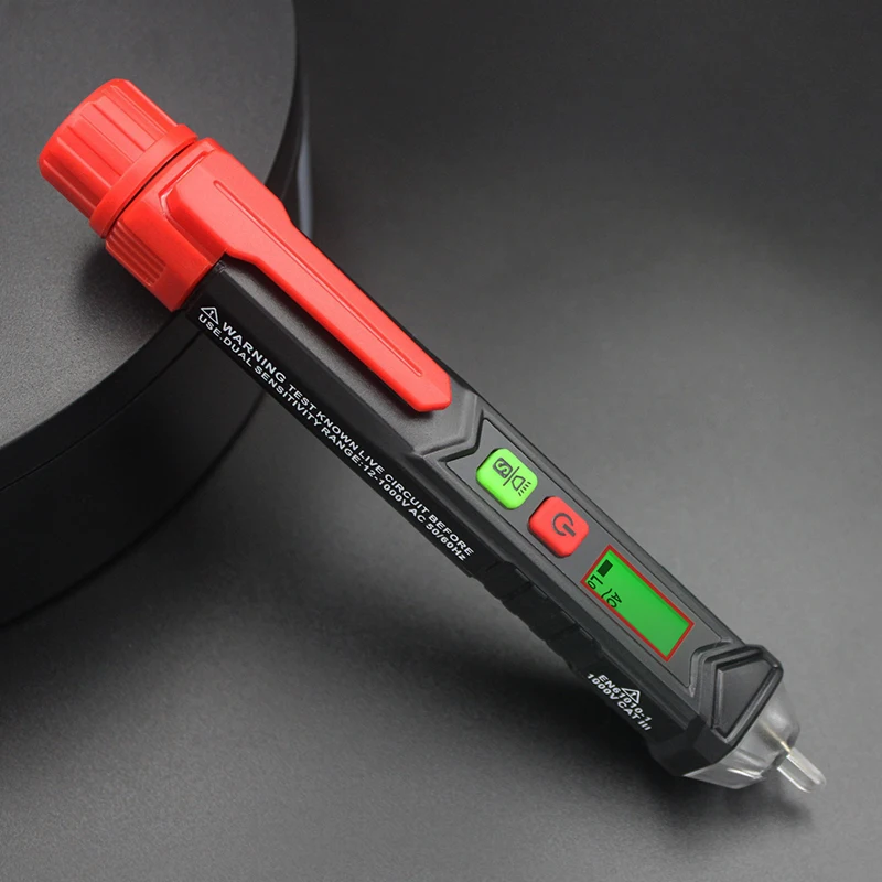 50/60HZ Digital Voltmeter Intelligent Non-contact Pen Alarm Voltage Detector Meter Ac Voltmeter Tester Auto Tachometer
50/60HZ Digital Voltmeter Intelligent Non-contact Pen Alarm Voltage Detector Meter Ac Voltmeter Tester Auto Tachometer