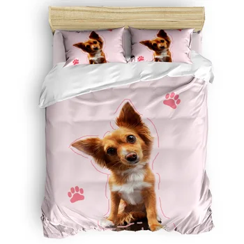 Pink Valentine Puppy Footprints Pattern Duvet Cover Set 3/4pcs Bedding Set Bed Sheet Pillowcases Cover Set
Pink Valentine Puppy Footprints Pattern Duvet Cover Set 3/4pcs Bedding Set Bed Sheet Pillowcases Cover Set