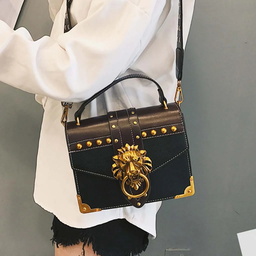 Woman Mini Small Square Pack Metal Lion Head Shoulder Bag Crossbody Package Clutch Women Designer Wallet Handbags Bolsos Mujer
Woman Mini Small Square Pack Metal Lion Head Shoulder Bag Crossbody Package Clutch Women Designer Wallet Handbags Bolsos Mujer