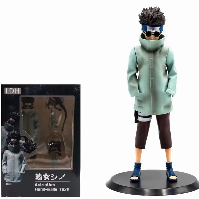 Naruto Aburame Shino моделирование переменной модели костюм 22 см ПВХ игрушка|Игровые фигурки и трансформеры| |