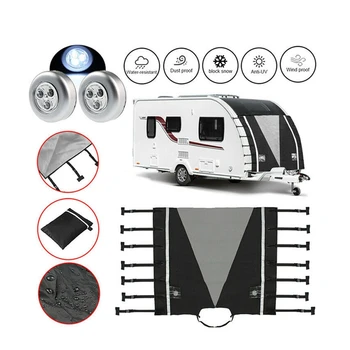 2020 Universal Caravan RV Front Towing Cover Waterproof Dustproof Protection Clothing with 2 LED Lights For RV Caravan Motorhome
2020 Universal Caravan RV Front Towing Cover Waterproof Dustproof Protection Clothing with 2 LED Lights For RV Caravan Motorhome