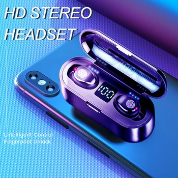 KUGE Wireless V5.0 Bluetooth Earphone HD Stereo Headphone Sports Waterproof Headset With Dual Mic and 2000mAh Battery Charge Cas
KUGE Wireless V5.0 Bluetooth Earphone HD Stereo Headphone Sports Waterproof Headset With Dual Mic and 2000mAh Battery Charge Cas