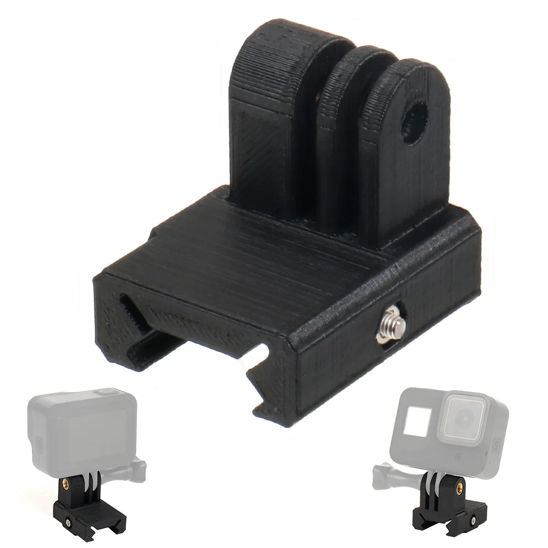 Generic FEICHAO 3D Printed PLA Sports Camera Mount For Picatinny Rail 20MM Rail Mount Adapter