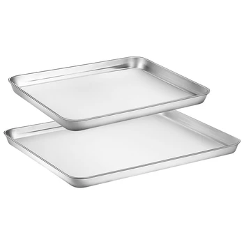 Toaster Oven Tray Pan,Baking Sheet Stainless Steel Cookie Sheet Rectangle,Easy Clean, Dishwasher Safe (16Inch 12Inch)
Toaster Oven Tray Pan,Baking Sheet Stainless Steel Cookie Sheet Rectangle,Easy Clean, Dishwasher Safe (16Inch 12Inch)