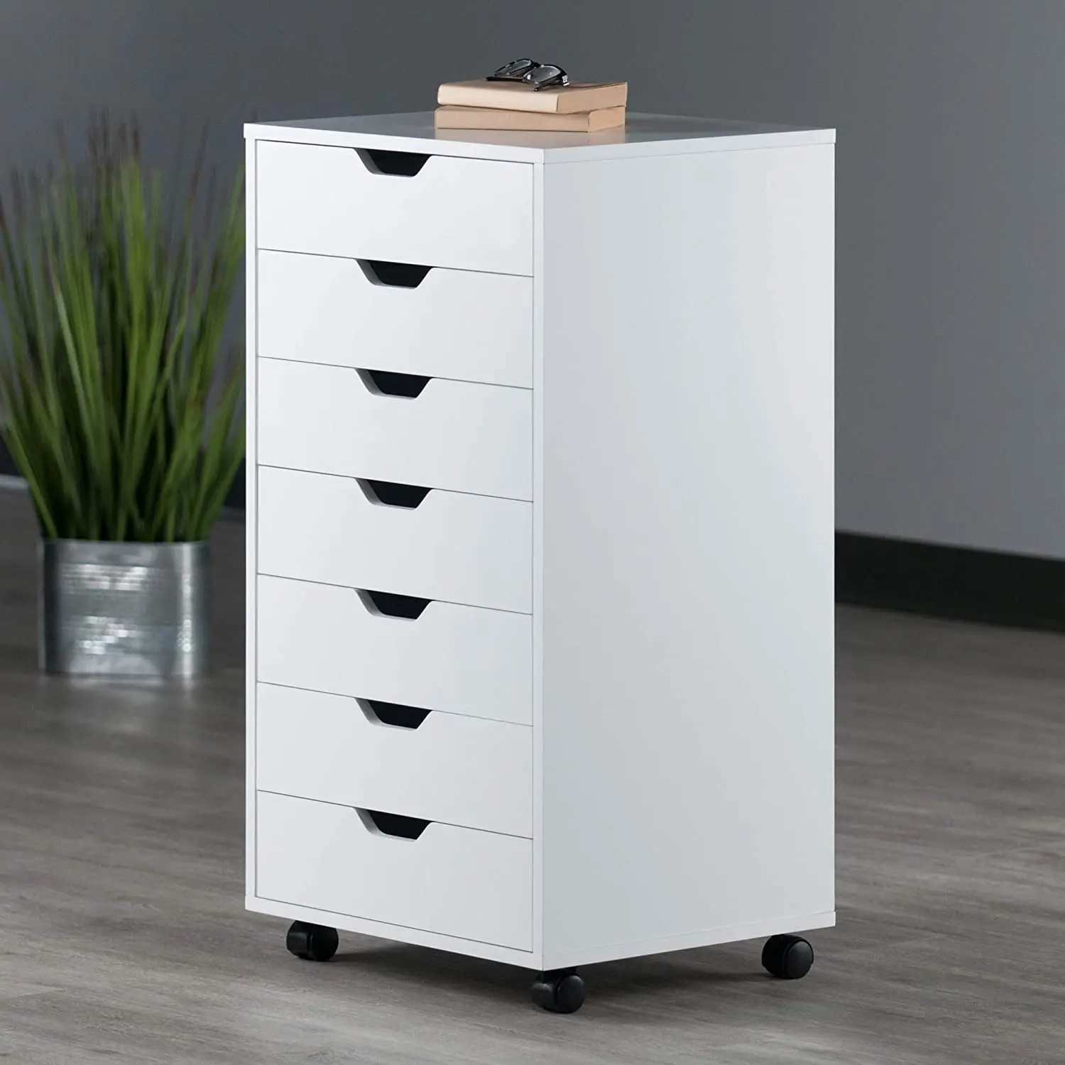 Mobile Filing Storage File Vertical Wood Cabinet with Wheel Lockable Casters, 7-Drawer, 26.3"H Organization
Mobile Filing Storage File Vertical Wood Cabinet with Wheel Lockable Casters, 7-Drawer, 26.3"H Organization