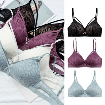 Sexy Bra Lace Underwear Set Women New Lingerie Wireless Lenceria Solid Bralette Panties Thin Langerie Push Up Bra and Panty Sets 
Sexy Bra Lace Underwear Set Women New Lingerie Wireless Lenceria Solid Bralette Panties Thin Langerie Push Up Bra and Panty Sets