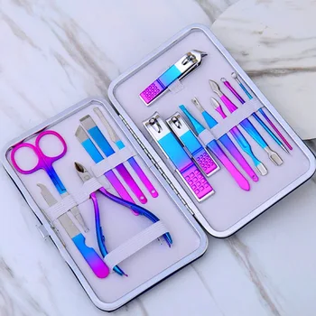 Eagle mouth stainless steel manicure colorful set 15 piece set beauty scissors nail clipper set comprehensive nail care package
Eagle mouth stainless steel manicure colorful set 15 piece set beauty scissors nail clipper set comprehensive nail care package
