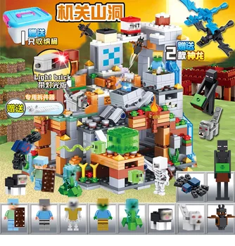 a Cave Citys minecraftinglys Building Blocks Compatible with newinglys Aminal Alex Action Figures Brick Toys Children gift 
a Cave Citys minecraftinglys Building Blocks Compatible with newinglys Aminal Alex Action Figures Brick Toys Children gift