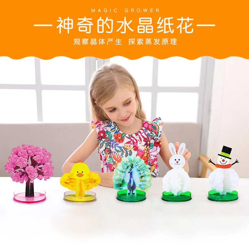 Bartending Magic Crystal Paper Flowers Explore Evaporation Toy DIY Hand-made Magical Animal Children Science Experiment
Bartending Magic Crystal Paper Flowers Explore Evaporation Toy DIY Hand-made Magical Animal Children Science Experiment