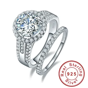 3.45ct 925 Sterling Silver ring set vintage ring Round White Topaz jewelry Wedding Rings For Women s925 silver
3.45ct 925 Sterling Silver ring set vintage ring Round White Topaz jewelry Wedding Rings For Women s925 silver