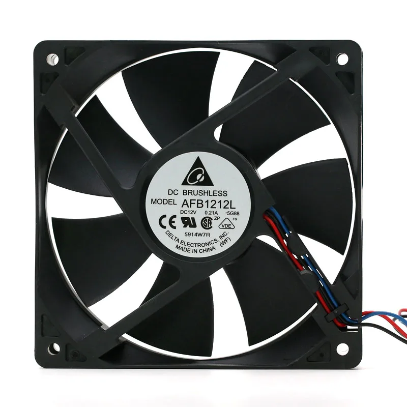 Delta AFB1212L 120mm 12025 0.21A 12cm Dual Ball Bearing Axial Case Cpu GPU Cooling Fan
Delta AFB1212L 120mm 12025 0.21A 12cm Dual Ball Bearing Axial Case Cpu GPU Cooling Fan