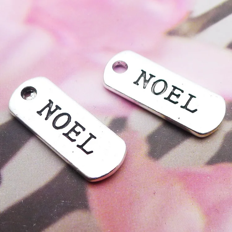 10pcs/Lot 8x21mm Antique Silver Color Letter NOEL Rectangle Charms Pendant For Jewelry Making DIY Jewelry Findings
10pcs/Lot 8x21mm Antique Silver Color Letter NOEL Rectangle Charms Pendant For Jewelry Making DIY Jewelry Findings
