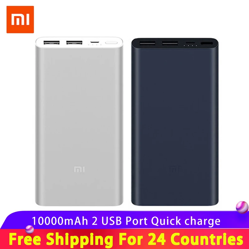 Original Xiaomi Mi Power Bank 2 10000 mAh Quick Charge 10000mAh Powerbank Supports 18W Fast Charging External Battery Pack
Original Xiaomi Mi Power Bank 2 10000 mAh Quick Charge 10000mAh Powerbank Supports 18W Fast Charging External Battery Pack