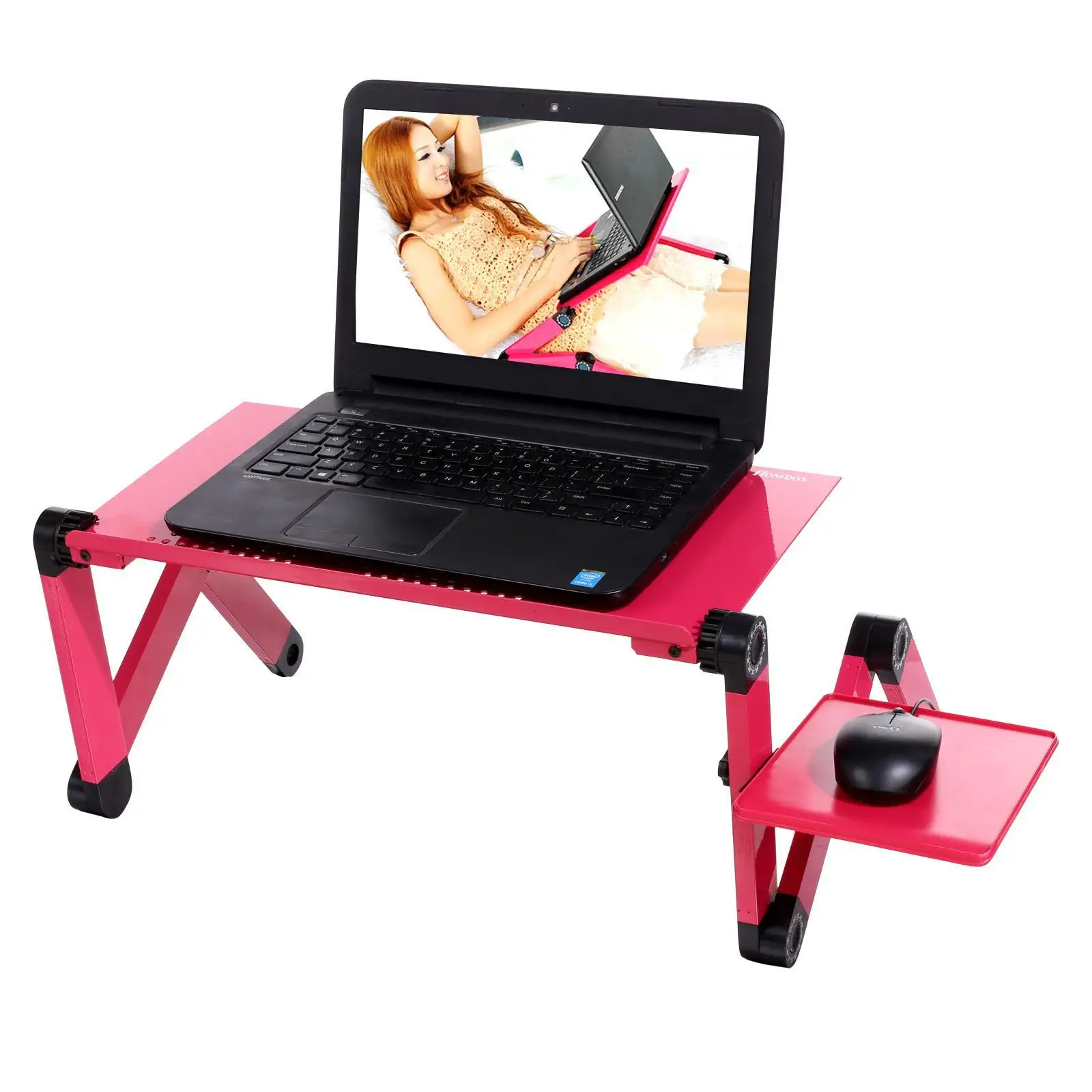 Homdox 360 Degree Adjustable Foldable Laptop Notebook Desk Table Stand With Mouse Board Rose Red
Homdox 360 Degree Adjustable Foldable Laptop Notebook Desk Table Stand With Mouse Board Rose Red