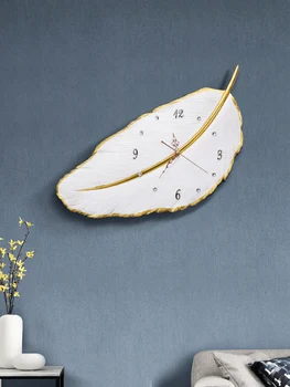 Nordic Feather Modern Design Wall Clocks Decorative Kitchen Creative Watch Living Room Art Luxury Design Large Bedroom Watch W6
Nordic Feather Modern Design Wall Clocks Decorative Kitchen Creative Watch Living Room Art Luxury Design Large Bedroom Watch W6