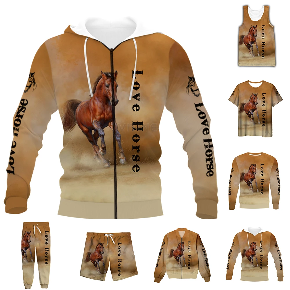 New Fashion 3D Full Print Animal Love Horse T-shirt/Sweatshirt/Hoodies/Zip Hoodies/Thin Jacket/Pants Four Seasons Casual Suit
New Fashion 3D Full Print Animal Love Horse T-shirt/Sweatshirt/Hoodies/Zip Hoodies/Thin Jacket/Pants Four Seasons Casual Suit