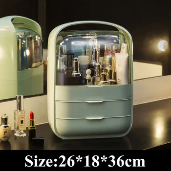 Makeup Organizer Makeup Storage Box Non-slip Cosmetic Organizer Jewelry Container Drawer Makeup Casket Table Desktop Sundry Case 
Makeup Organizer Makeup Storage Box Non-slip Cosmetic Organizer Jewelry Container Drawer Makeup Casket Table Desktop Sundry Case