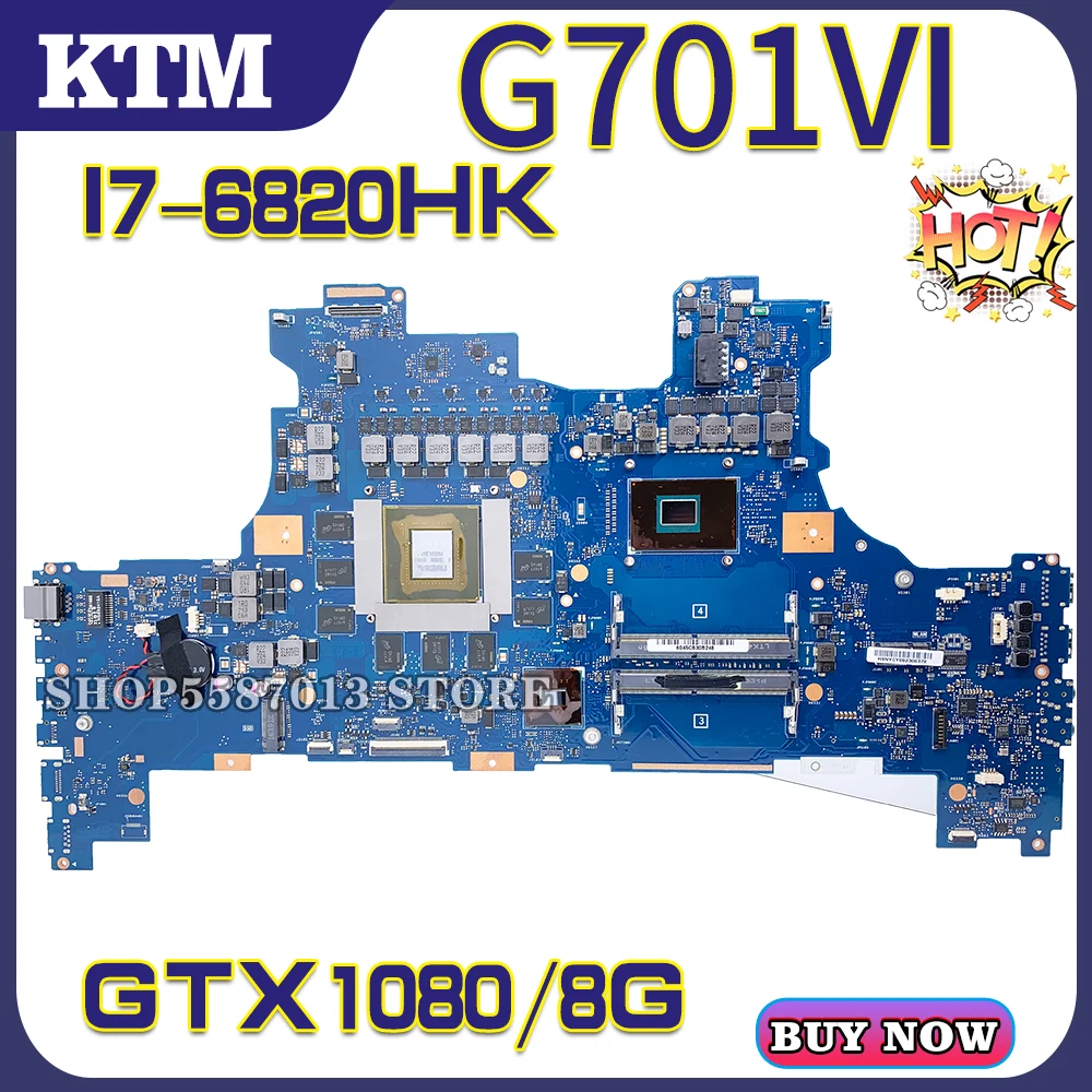 G701V for ASUS G701VI ROG G701 G701V laptop motherboard mainboard test OK I7-6820HK cpu GTX1080/8GB
G701V for ASUS G701VI ROG G701 G701V laptop motherboard mainboard test OK I7-6820HK cpu GTX1080/8GB