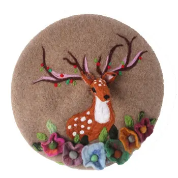 Handmade Wool Felt Berets Caps Women Vintage Cute Deer Winter Hats New Years Gifts Christmas Gifts Female Autumn Warm Wild Caps
Handmade Wool Felt Berets Caps Women Vintage Cute Deer Winter Hats New Years Gifts Christmas Gifts Female Autumn Warm Wild Caps