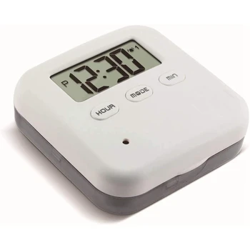 Pill Box, 4 Compartment ligent Sealed Alarm Pill Box, Mini Portable Electronic Pill Timer-Reminder-Dispenser
Pill Box, 4 Compartment ligent Sealed Alarm Pill Box, Mini Portable Electronic Pill Timer-Reminder-Dispenser