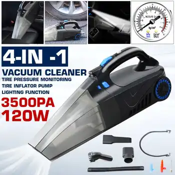 4 in 1 Car Handheld Vacuum Cleaner with Digital Tire Inflator Pump Pressure Gauge LED Light Vacuum Cleaner For Home Auto Car
4 in 1 Car Handheld Vacuum Cleaner with Digital Tire Inflator Pump Pressure Gauge LED Light Vacuum Cleaner For Home Auto Car