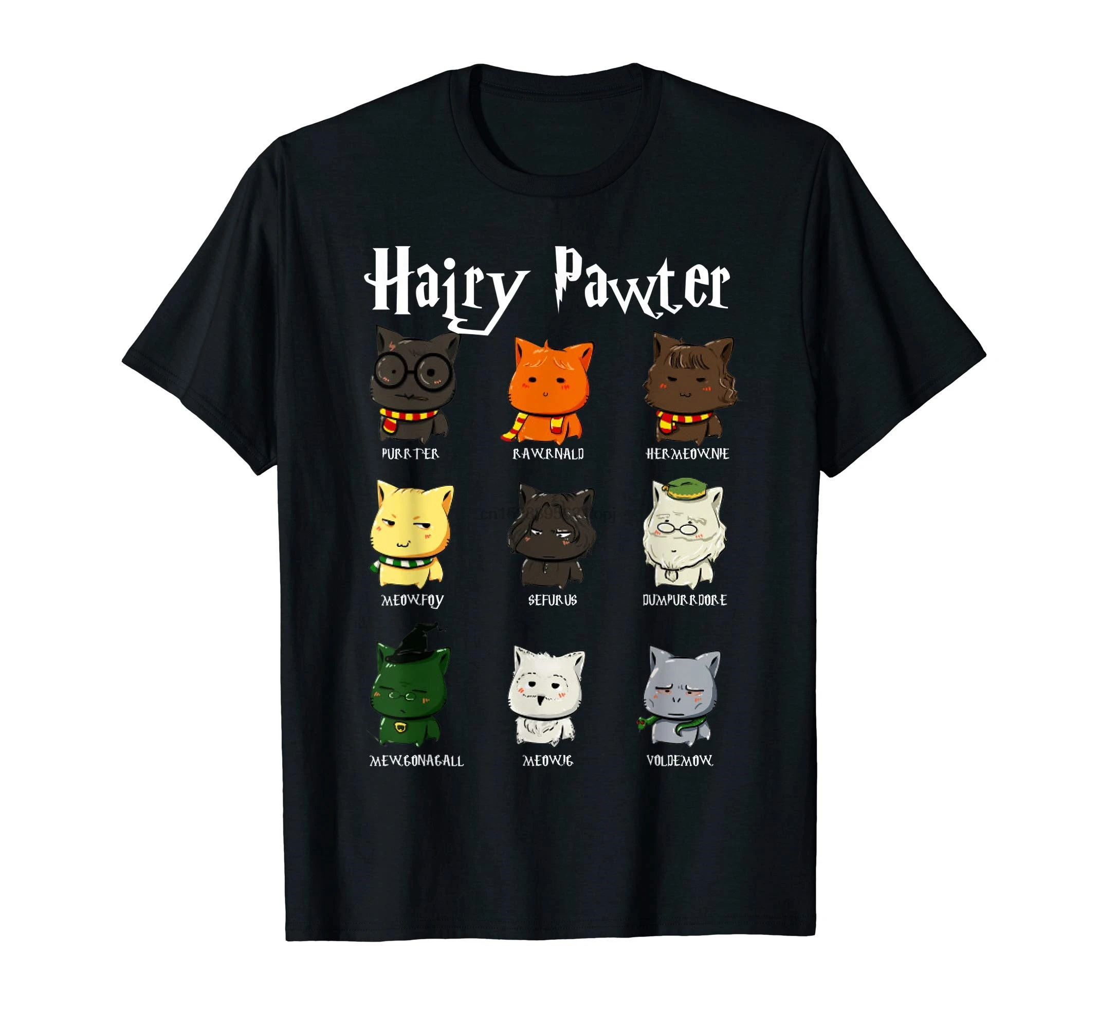 Милая футболка с изображением кота Поттера | Мужская одежда