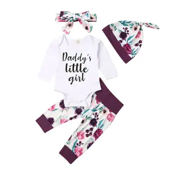 Purple Spring & Autumn Cotton Cute 4Pcs Newborn Kids Baby Girls Romper Pants Leggings Hat Outfits Fashion Clothes Floral Set
Purple Spring & Autumn Cotton Cute 4Pcs Newborn Kids Baby Girls Romper Pants Leggings Hat Outfits Fashion Clothes Floral Set