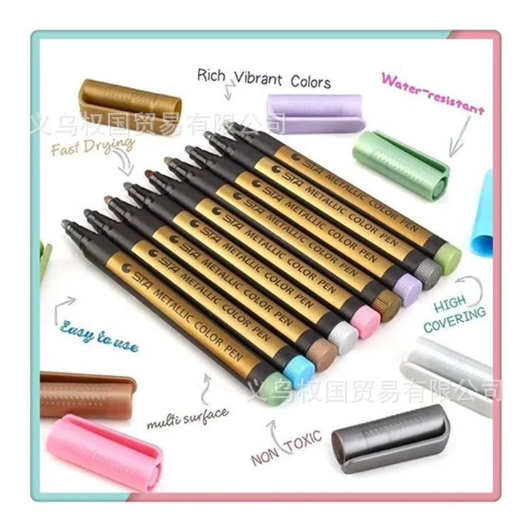 Marking Pen Painting Pen Metal Markers Painted Water-Based Tasteless Does Not Fade Pen Paint Marker Pen
Marking Pen Painting Pen Metal Markers Painted Water-Based Tasteless Does Not Fade Pen Paint Marker Pen