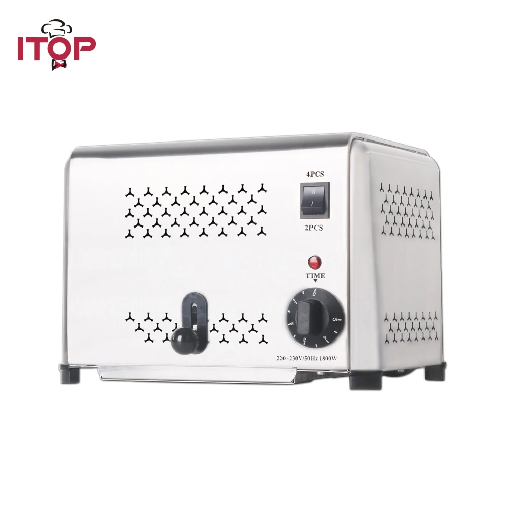 Тостер ITOP из нержавеющей стали на 4 ломтика устройство для приготовления хлеба