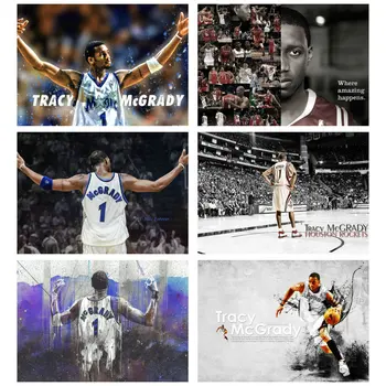 Sticker Famous Basketball Player T-mac The Answer Tracy McGrady Allen Iverson Canvas Poster Custom DIY Painted Gift