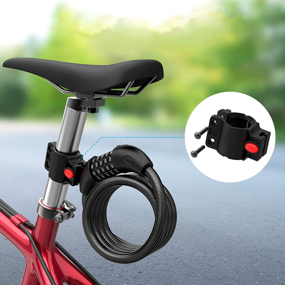 1 Pc Bike Lock Durable Resettable Practical Chain Lock 5-Digit Number Lock Cable Lock for Bikes Outdoor
1 Pc Bike Lock Durable Resettable Practical Chain Lock 5-Digit Number Lock Cable Lock for Bikes Outdoor