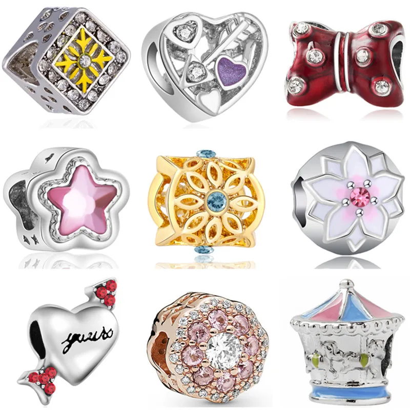 Good Quality Stars Birds Butterfly Bear Snail Hearts Alloy Beads Charms Fit Original Pandora Bracelets & Bangles for Women DIY
Good Quality Stars Birds Butterfly Bear Snail Hearts Alloy Beads Charms Fit Original Pandora Bracelets & Bangles for Women DIY