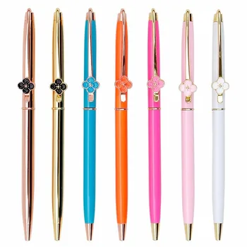 New Style Four Leaf Clover Ballpoint Pen Colorful Luxury Advertising Metal Gift Pen Learning School Stationery
New Style Four Leaf Clover Ballpoint Pen Colorful Luxury Advertising Metal Gift Pen Learning School Stationery