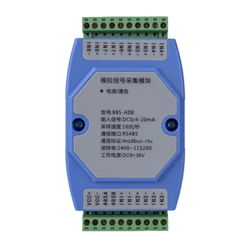 Input Signal of Analog Quantity Acquisition Module Dc0-20ma 4-20mA RS485 Isolated Output PLC Expansion
Input Signal of Analog Quantity Acquisition Module Dc0-20ma 4-20mA RS485 Isolated Output PLC Expansion