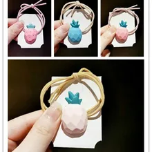 Frosted Hair Rope Girl Cute Candy-colored Strawberry Pineapple Rubber Band 
Frosted Hair Rope Girl Cute Candy-colored Strawberry Pineapple Rubber Band