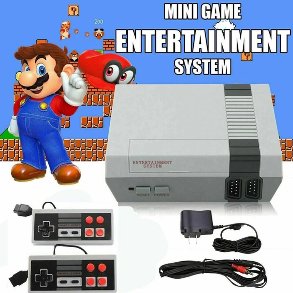 Drop shipping Game Console 620 Built-in MINI Classic NES Games w/ 2 Controllers 8 Bit Family Video Retro Gamepad Kid Gift
Drop shipping Game Console 620 Built-in MINI Classic NES Games w/ 2 Controllers 8 Bit Family Video Retro Gamepad Kid Gift